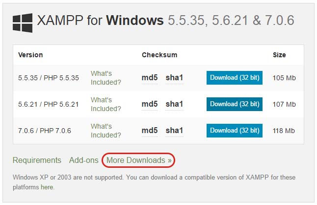 more-download-xampp